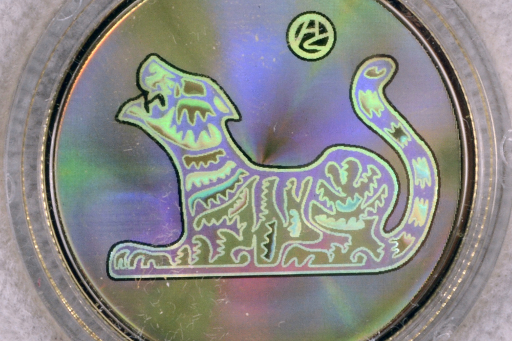 2010 Royal Canadian Mint "Year of the Tiger" 18K Holographic Gold Coin