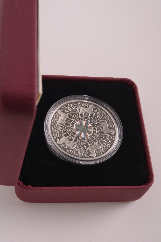 2010 Royal Canadian Mint "Maple of Strength" Silver Holographic Proof Coin
