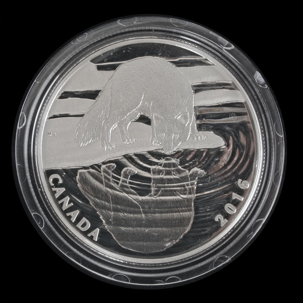 2016 Royal Canadian Mint "Artic Fox" Silver Proof Coin