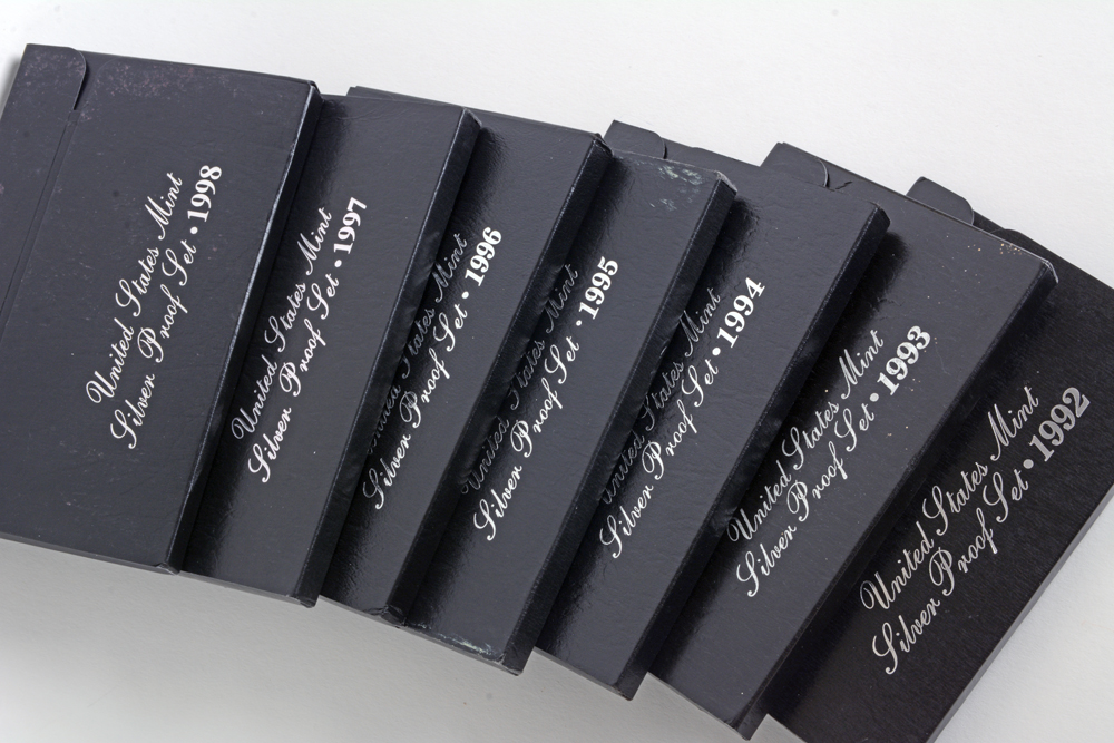 1992-1998 Unites States Mint Silver Proof Sets