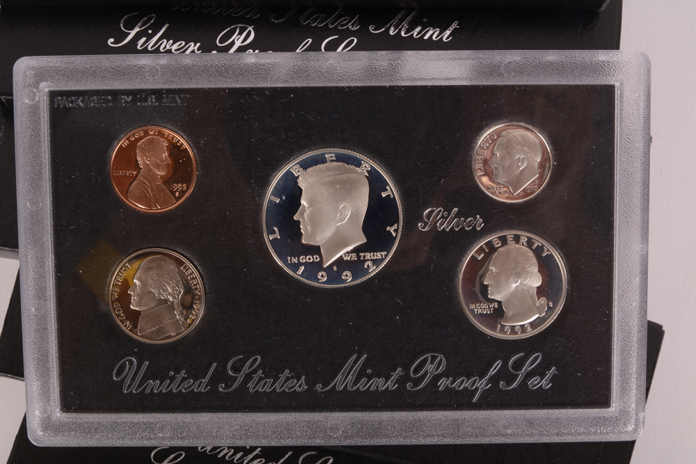 1992-1998 Unites States Mint Silver Proof Sets