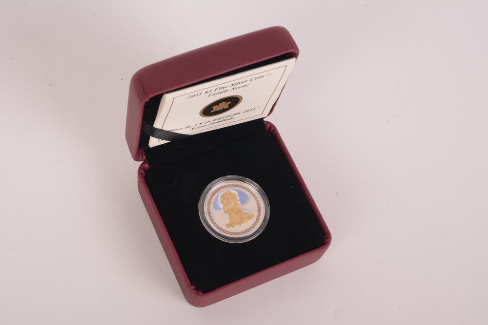 2011 Royal Canadian Mint "Family Scene" Silver Proof Coin