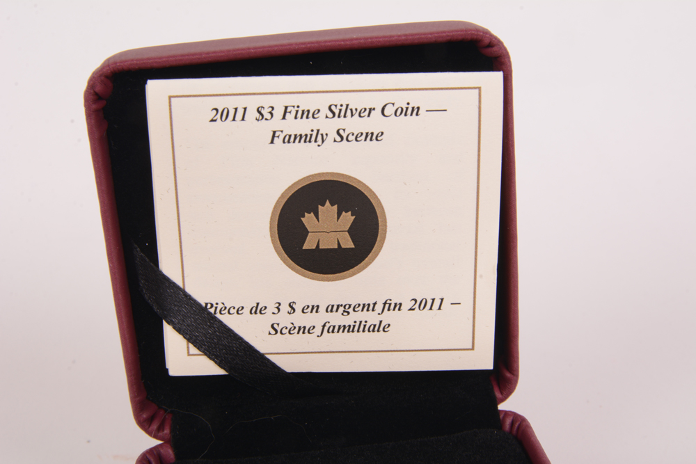 2011 Royal Canadian Mint "Family Scene" Silver Proof Coin