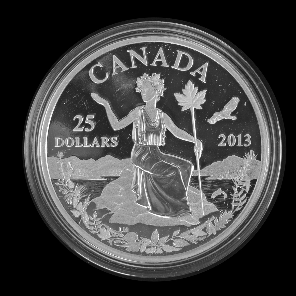 2013 Royal Canadian Mint "Canada: An Allegory" Silver Proof Coin