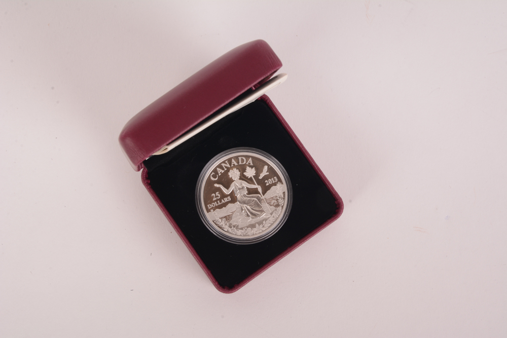 2013 Royal Canadian Mint "Canada: An Allegory" Silver Proof Coin