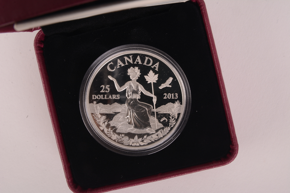 2013 Royal Canadian Mint "Canada: An Allegory" Silver Proof Coin
