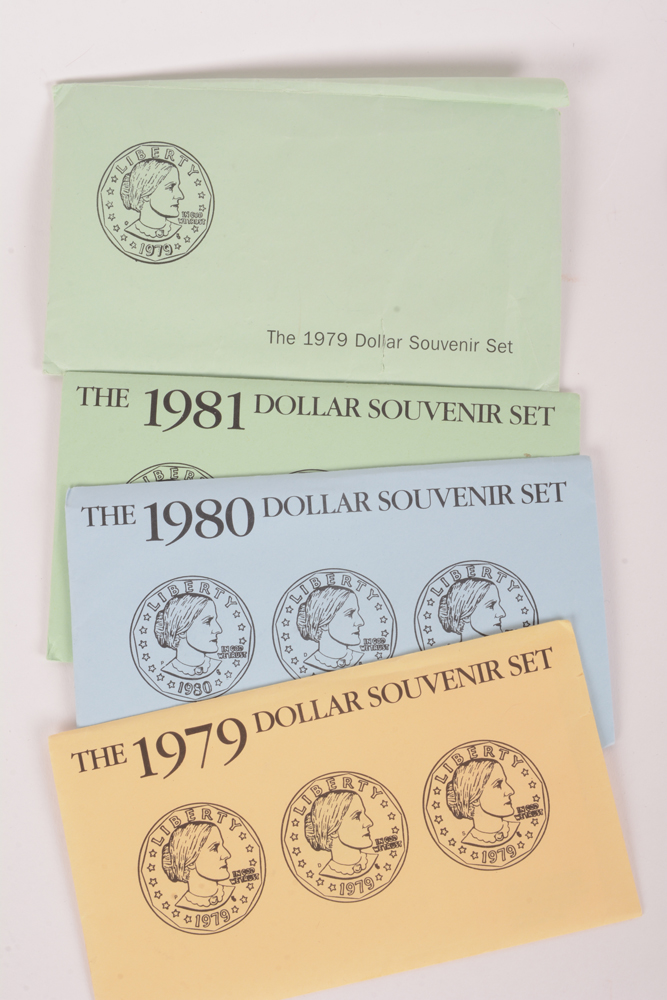 Collection of Susan B. Anthony and Eisenhower Dollar Coins
