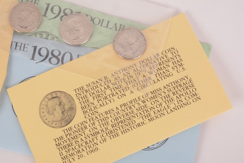 Collection of Susan B. Anthony and Eisenhower Dollar Coins