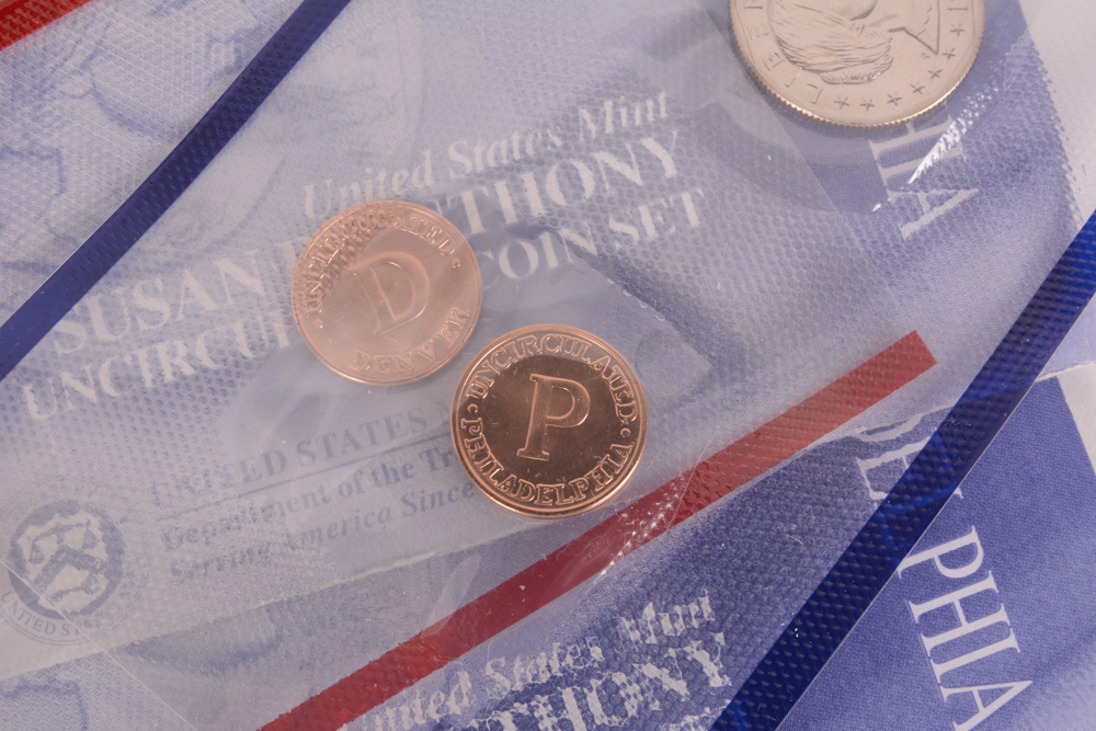 Collection of Susan B. Anthony and Eisenhower Dollar Coins