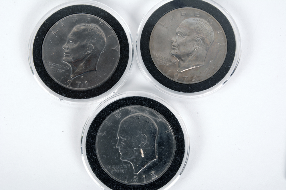 Collection of Susan B. Anthony and Eisenhower Dollar Coins