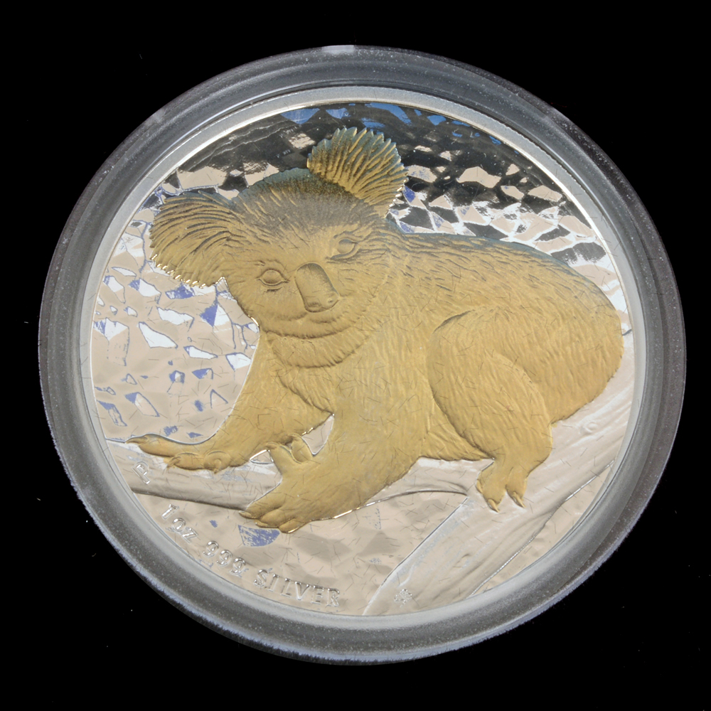 2009 Perth Mint Australian Koala Gold Gilded Silver Proof Coin
