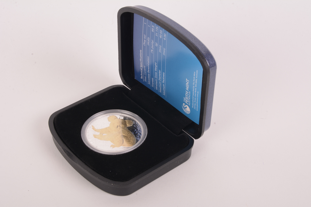 2009 Perth Mint Australian Koala Gold Gilded Silver Proof Coin