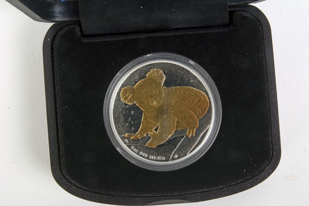 2009 Perth Mint Australian Koala Gold Gilded Silver Proof Coin