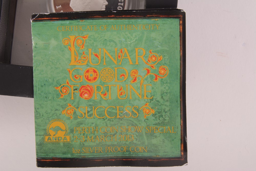 2013 Perth Mint "Year of the Snake" Colorized Silver Proof Coin