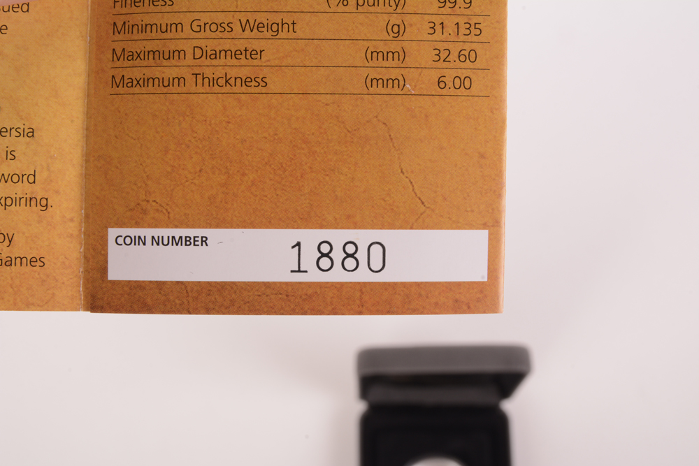 2010 Perth Mint "Pheidippides' Marathon Run" High Relief Silver Proof Coin