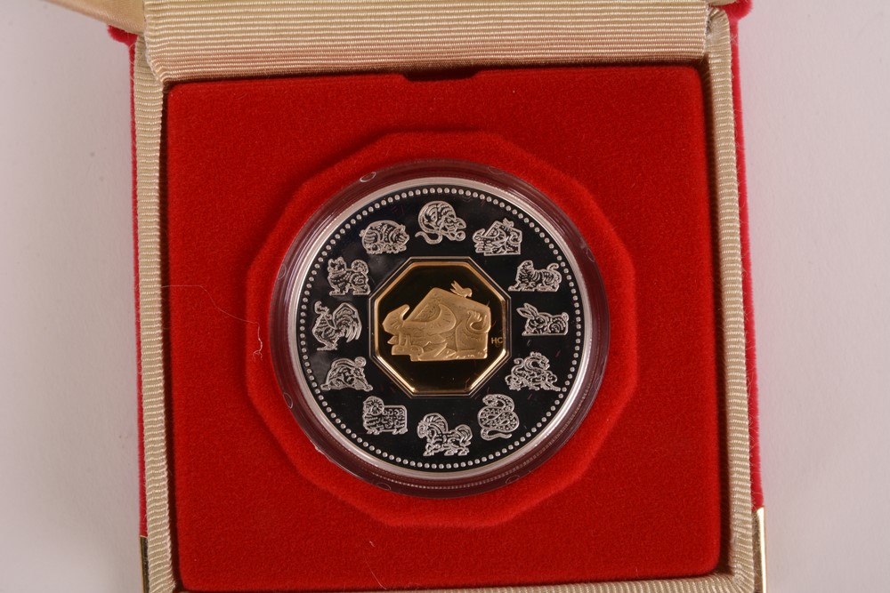 2009 Royal Canadian Mint "Year of the Ox" Sterling Silver Lunar Coin