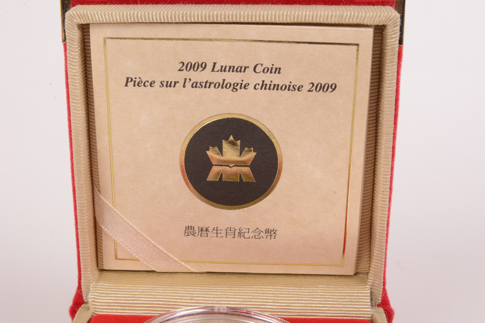 2009 Royal Canadian Mint "Year of the Ox" Sterling Silver Lunar Coin