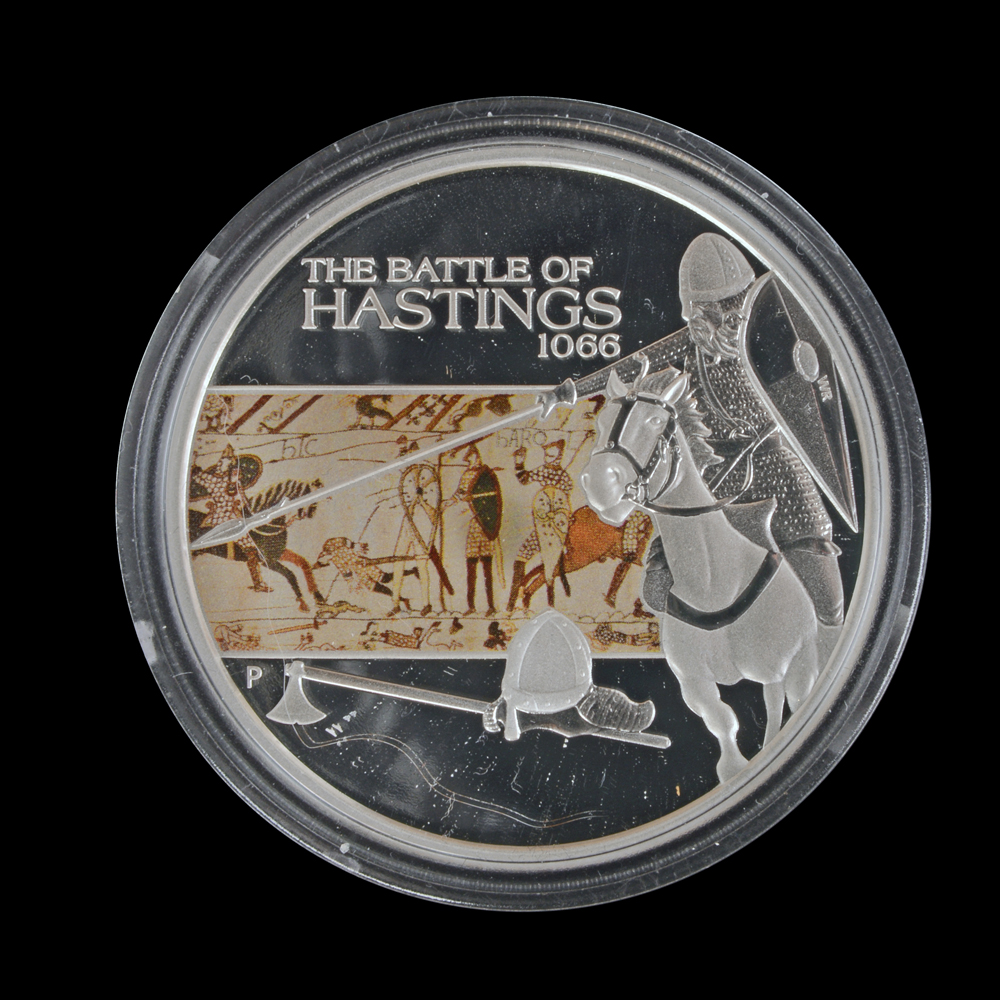 2009 Perth Mint "Battle of Hastings" Colorized Silver Proof Coin