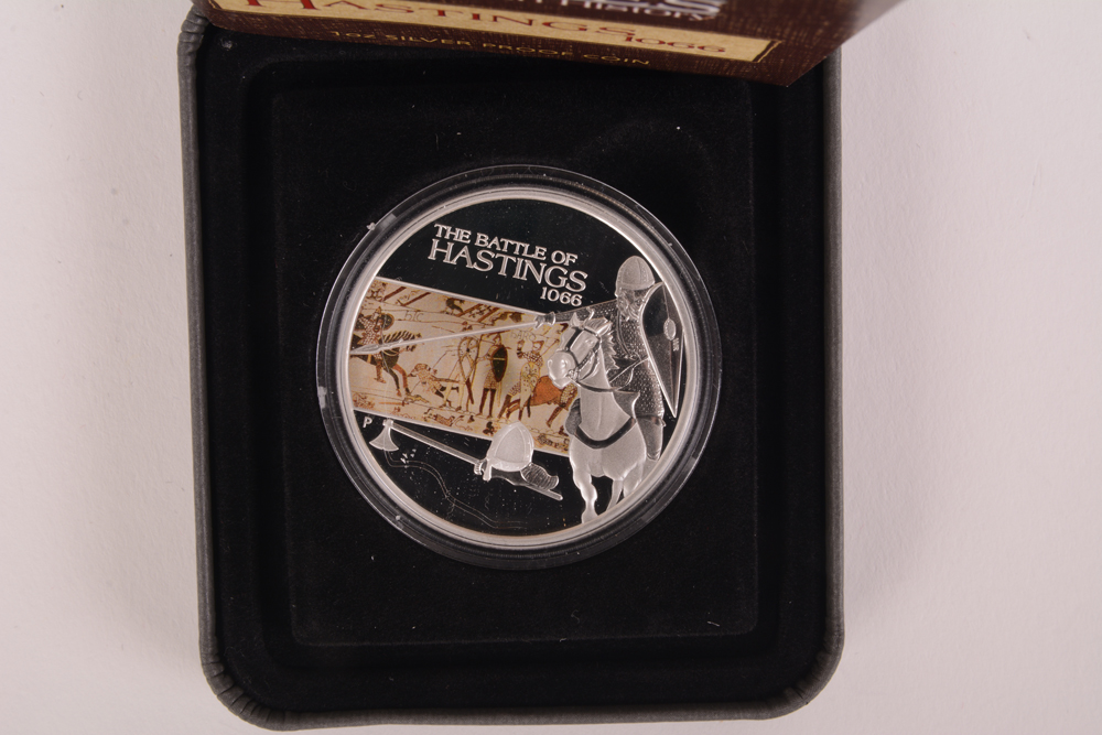 2009 Perth Mint "Battle of Hastings" Colorized Silver Proof Coin