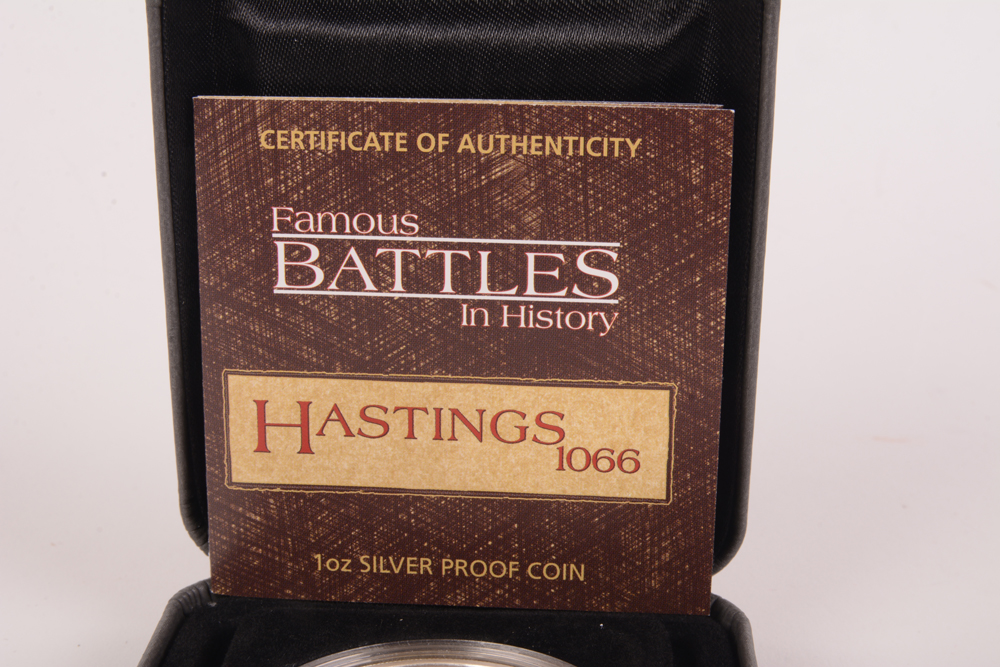 2009 Perth Mint "Battle of Hastings" Colorized Silver Proof Coin