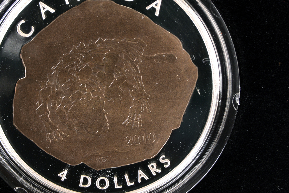 2010 Royal Canadian Mint Giants of Prehistory "Euoplocephalus" Colorized Silver Coin