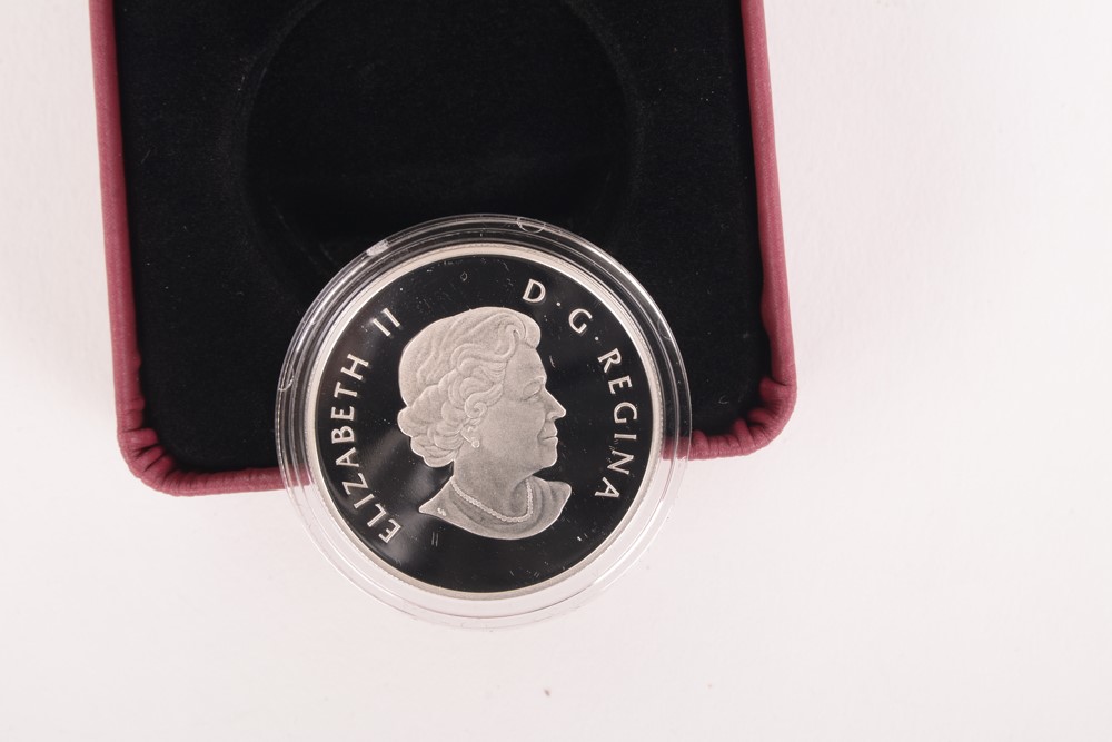 2010 Royal Canadian Mint Giants of Prehistory "Euoplocephalus" Colorized Silver Coin