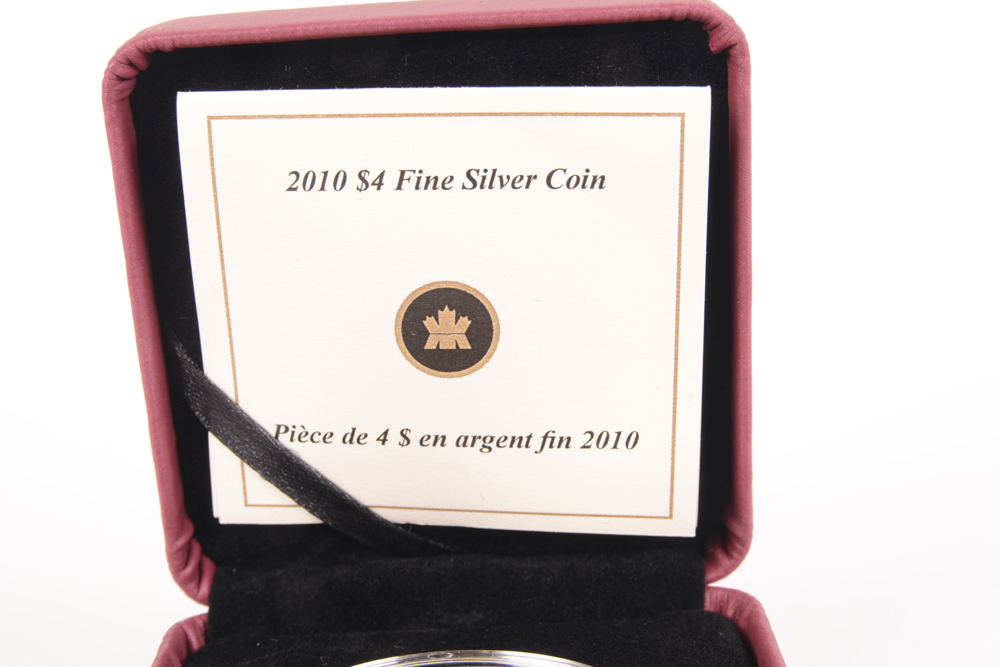 2010 Royal Canadian Mint Giants of Prehistory "Euoplocephalus" Colorized Silver Coin