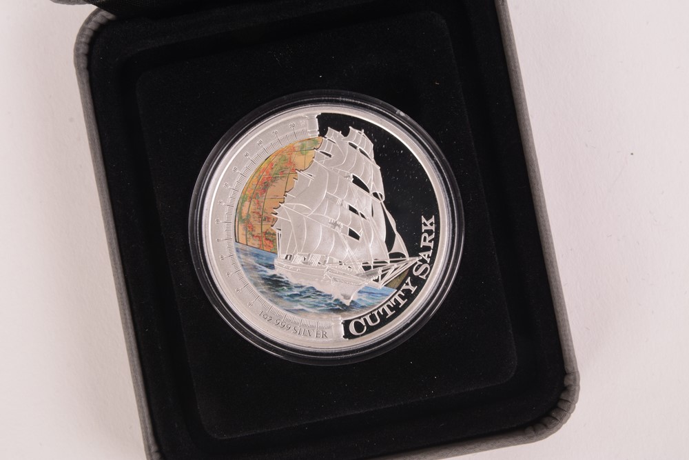 2011 Perth Mint Ships that Changed the World "Cutty Sark"  Colorized Silver Coin