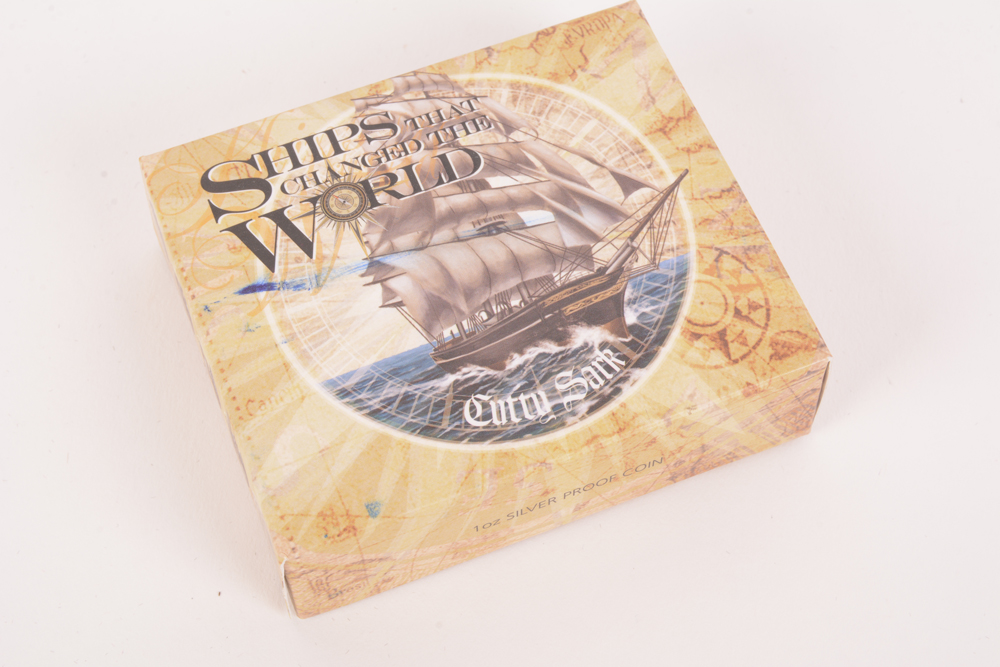 2011 Perth Mint Ships that Changed the World "Cutty Sark"  Colorized Silver Coin