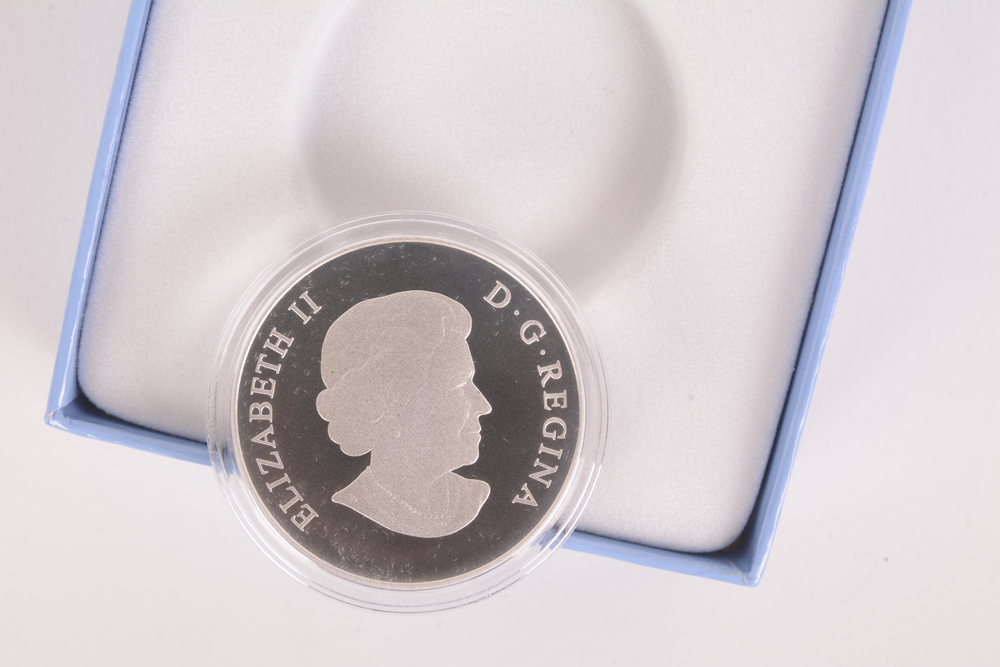 2014 Royal Canadian Mint "Grizzly" $100 Matte Proof Silver Coin