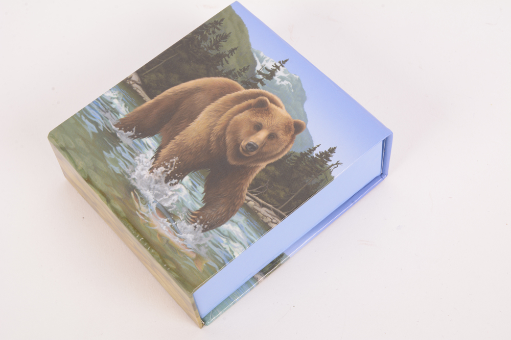 2014 Royal Canadian Mint "Grizzly" $100 Matte Proof Silver Coin