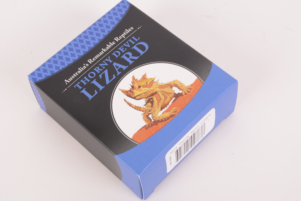 2014 Perth Mint "Thorny Devil Lizard" Colorized Silver Coin