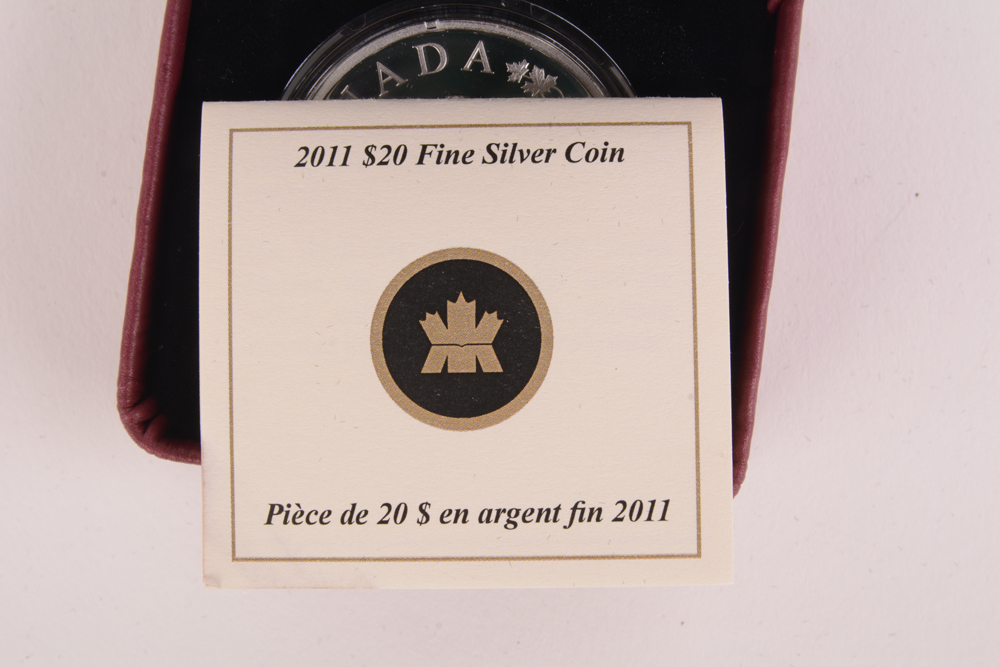 2011 Royal Canadian Mint "The Royal Wedding" Silver Proof Coin with Swarovski Crystal