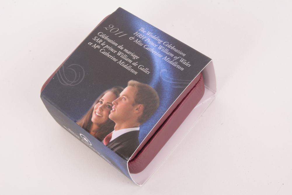 2011 Royal Canadian Mint "The Royal Wedding" Silver Proof Coin with Swarovski Crystal