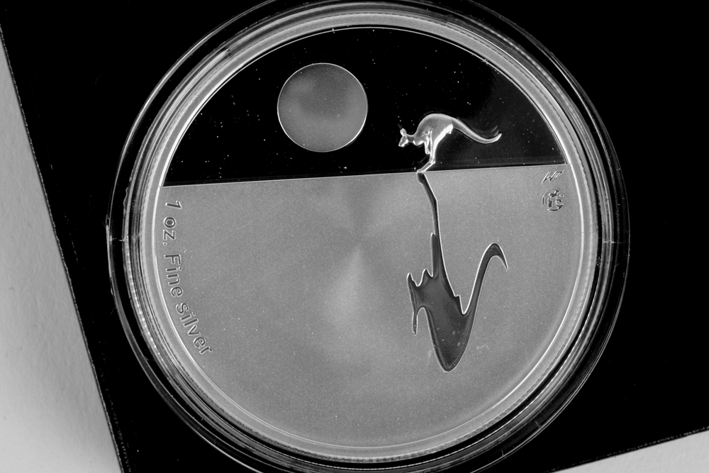 2011 Royal Australian Mint "Kangaroo at Sunset" Silver Proof Coin