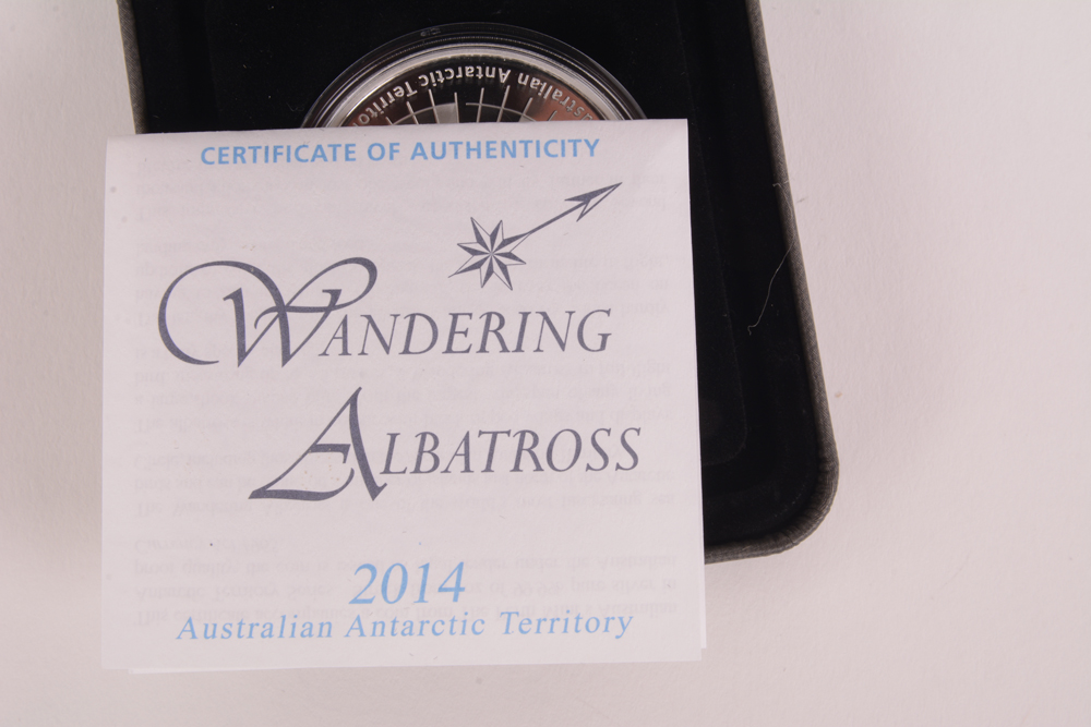2014 Perth Mint "Wandering Albatross" Colorized Silver Proof Coin