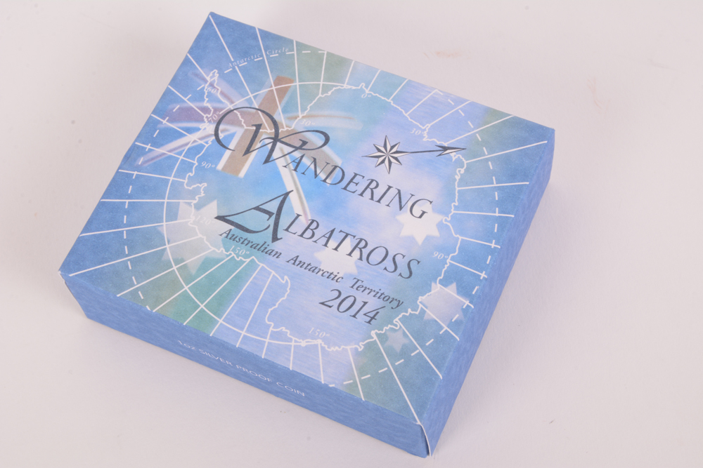 2014 Perth Mint "Wandering Albatross" Colorized Silver Proof Coin