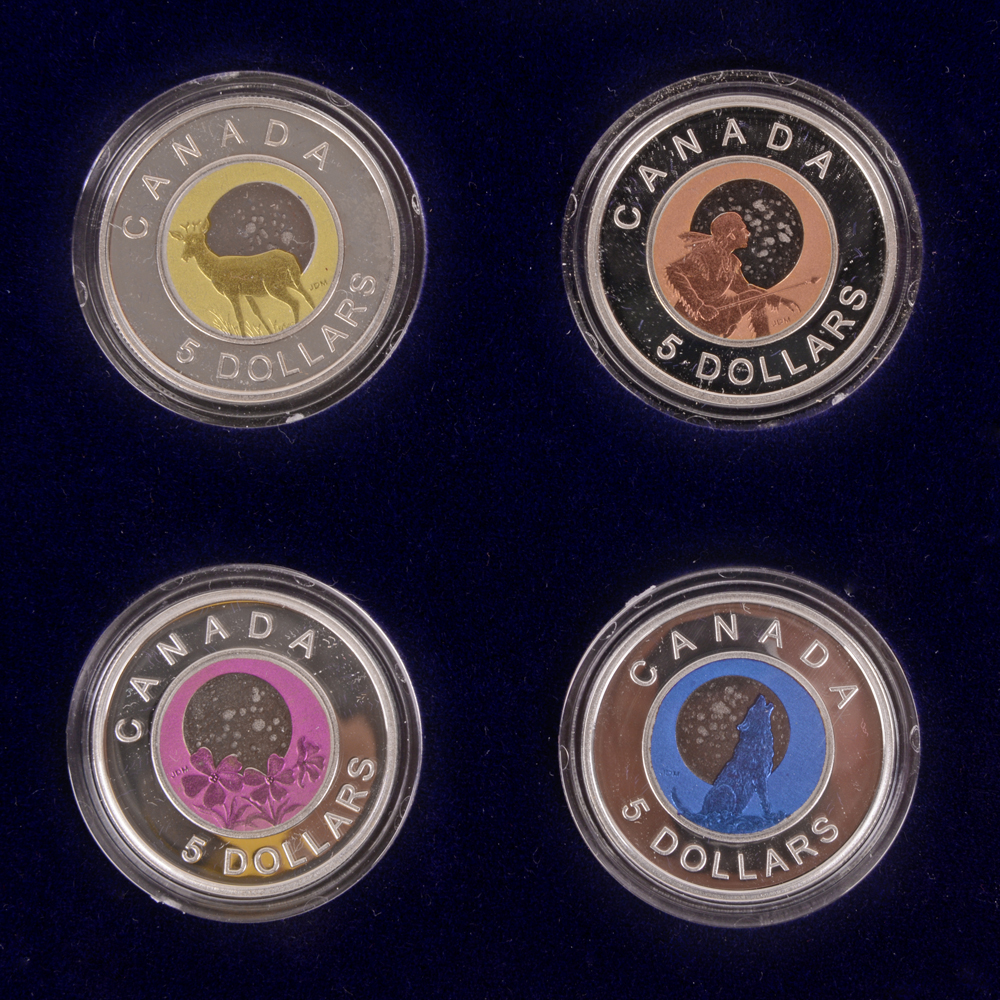 Royal Canadian Mint Sterling Silver and Niobium "Moon" Proof Set