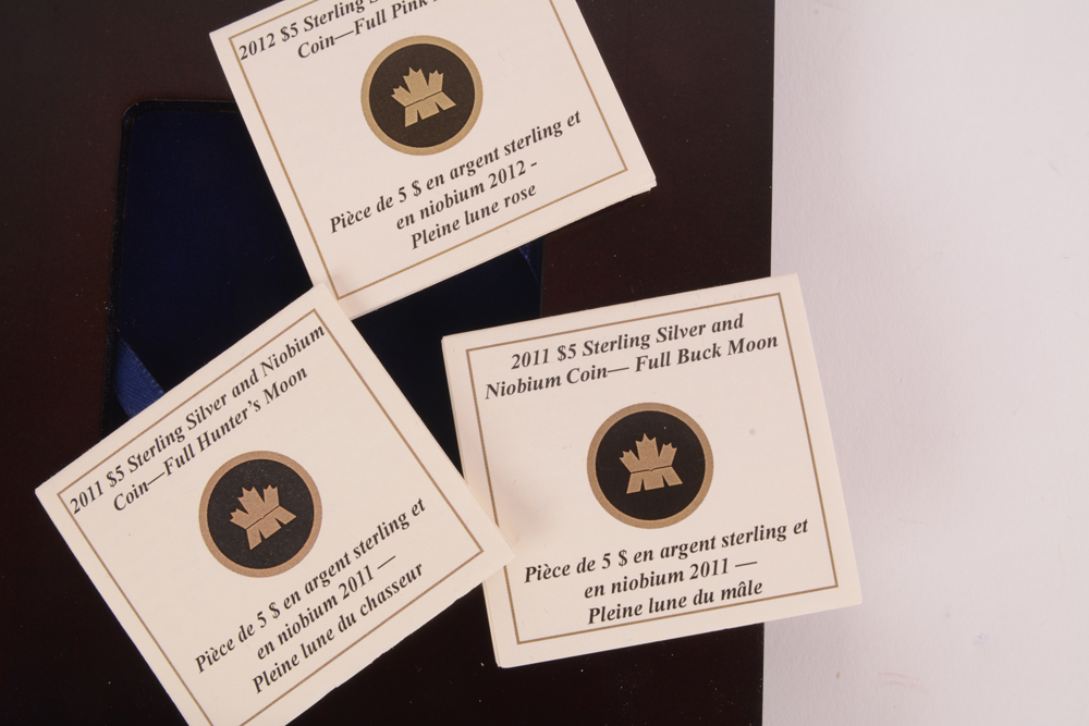 Royal Canadian Mint Sterling Silver and Niobium "Moon" Proof Set