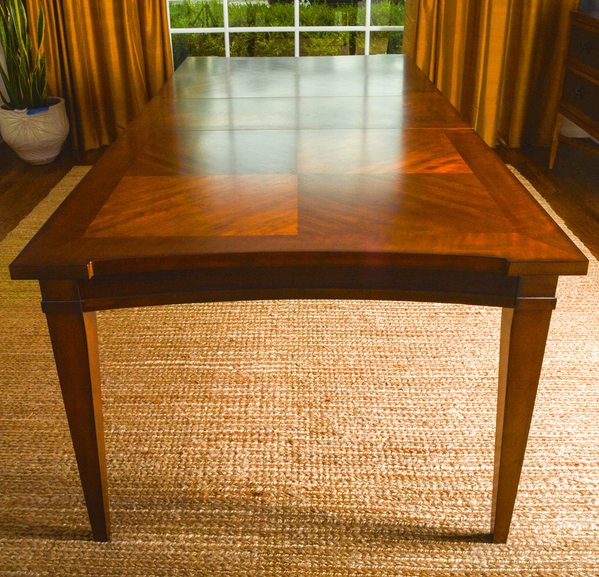 Contemporary Veneer Top Dining Table by Hooker Furniture