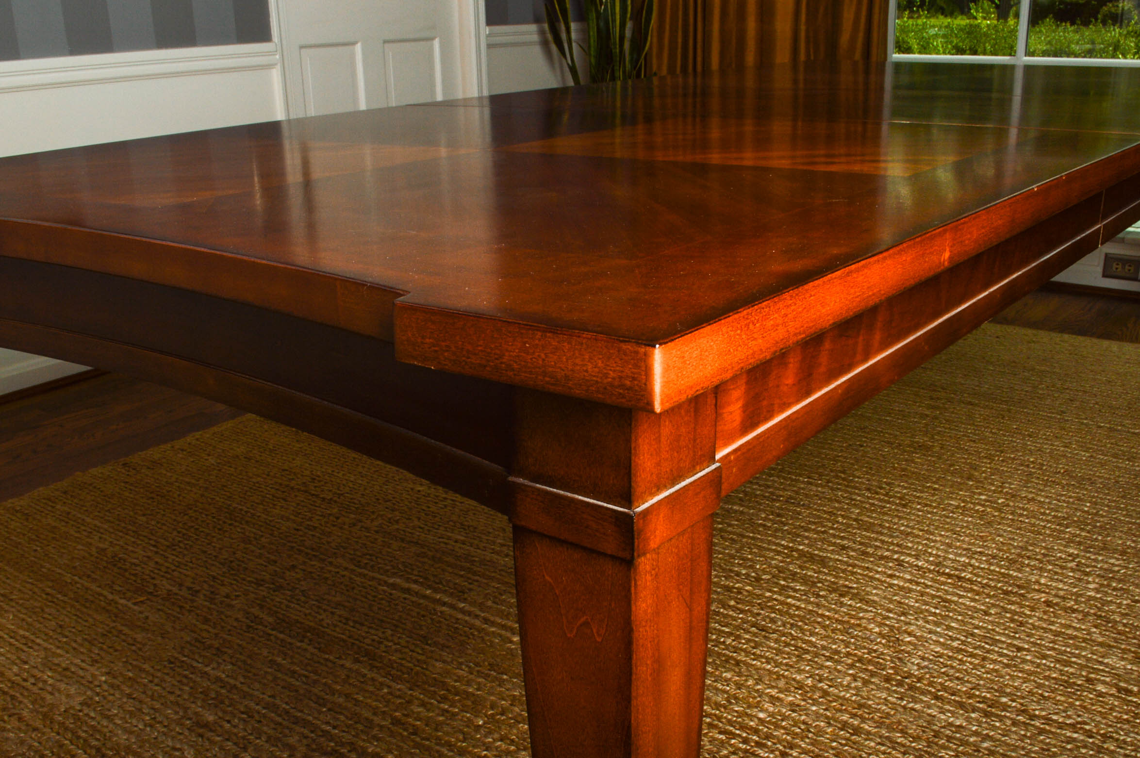 Contemporary Veneer Top Dining Table by Hooker Furniture