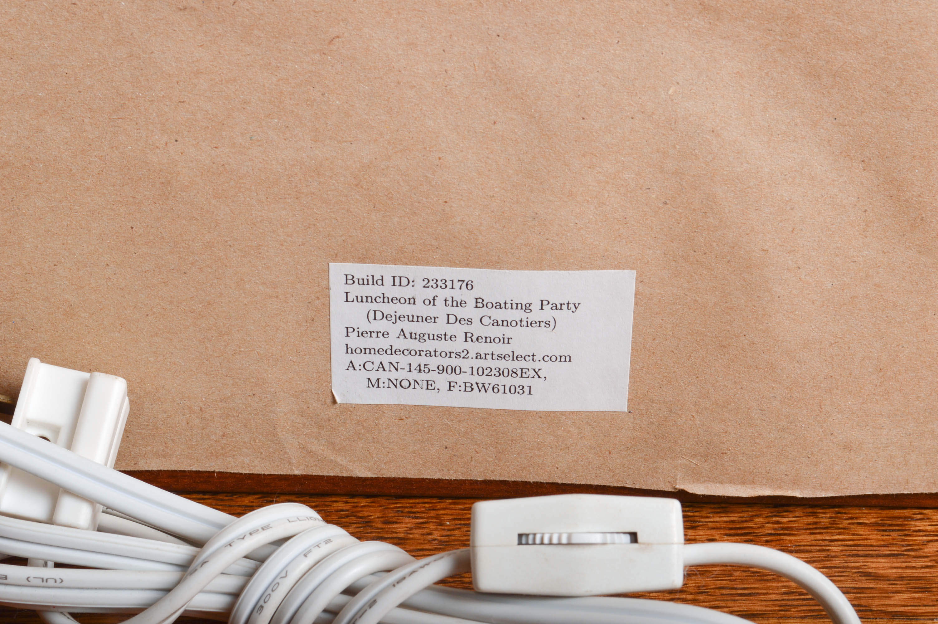 Renoir Giclee Reproduction "Luncheon of the Boating Party" With Picture Light