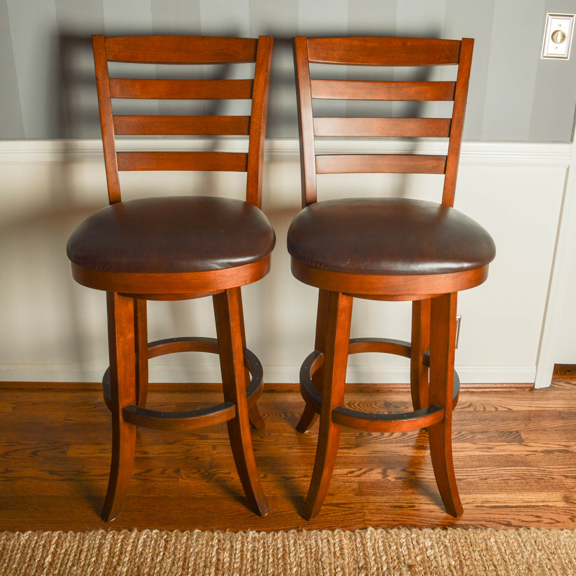 Two Swivel Barstools