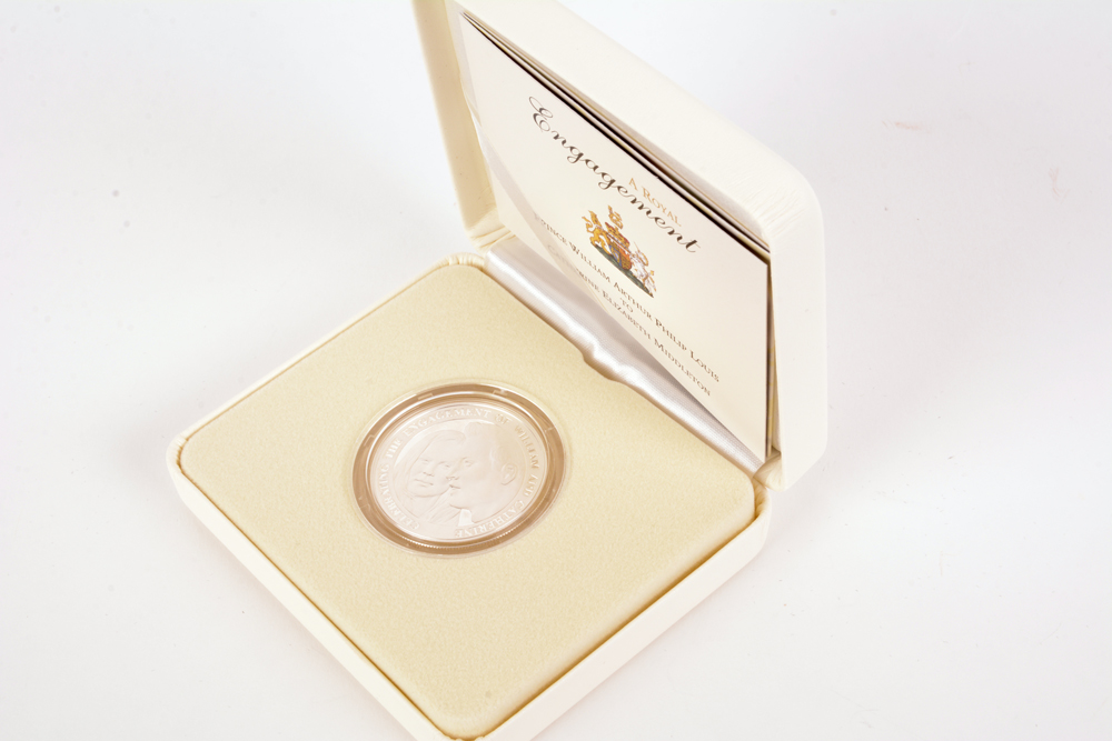 The Royal Mint "A Royal Engagement" Sterling Silver Commemorative Coin