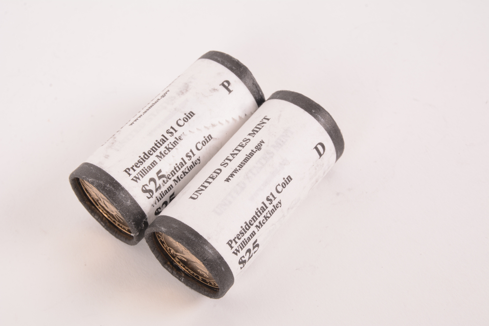 2012 Chester Arthur P & D Uncirculated Presidential Dollar Rolls