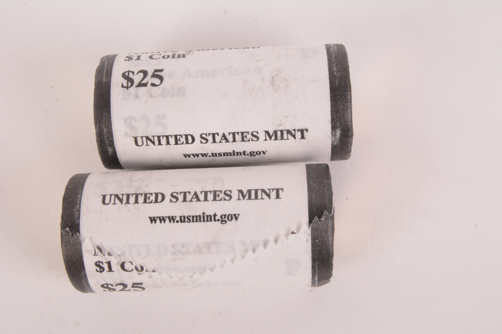 2012 Native American P & D Uncirculated Dollar Coin Rolls