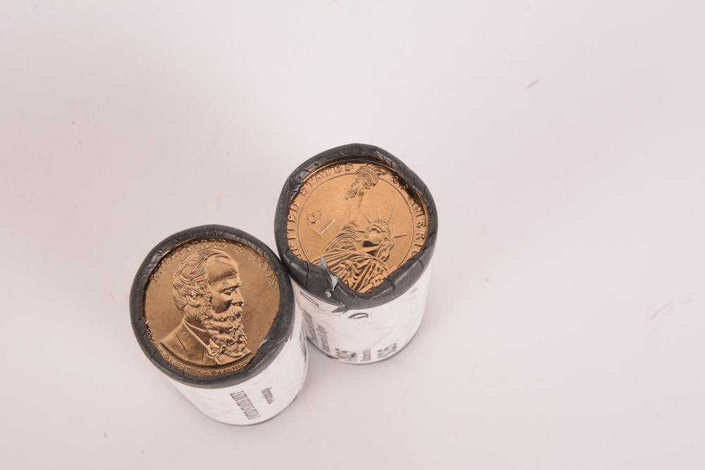 2011 Rutherford B. Hayes P & D Uncirculated Presidential Dollar Coin Rolls