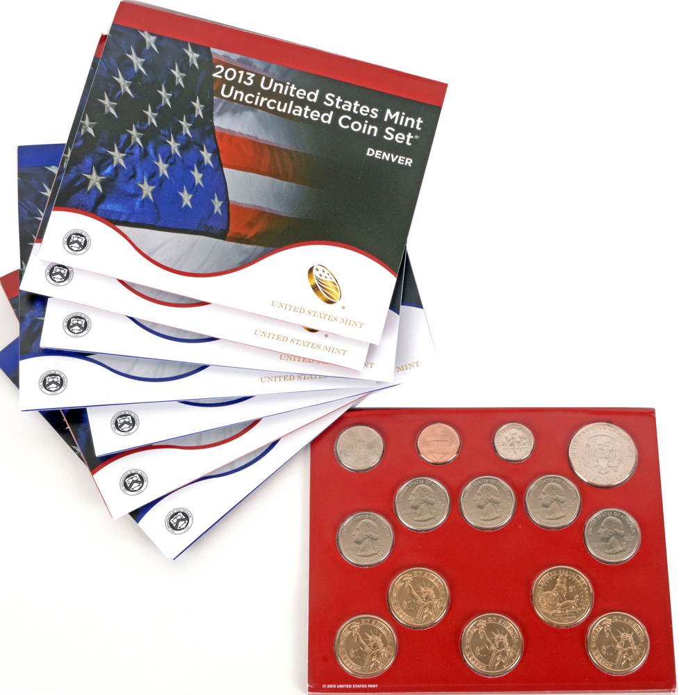 Four 2013 United States Mint Uncirculated Coin Sets