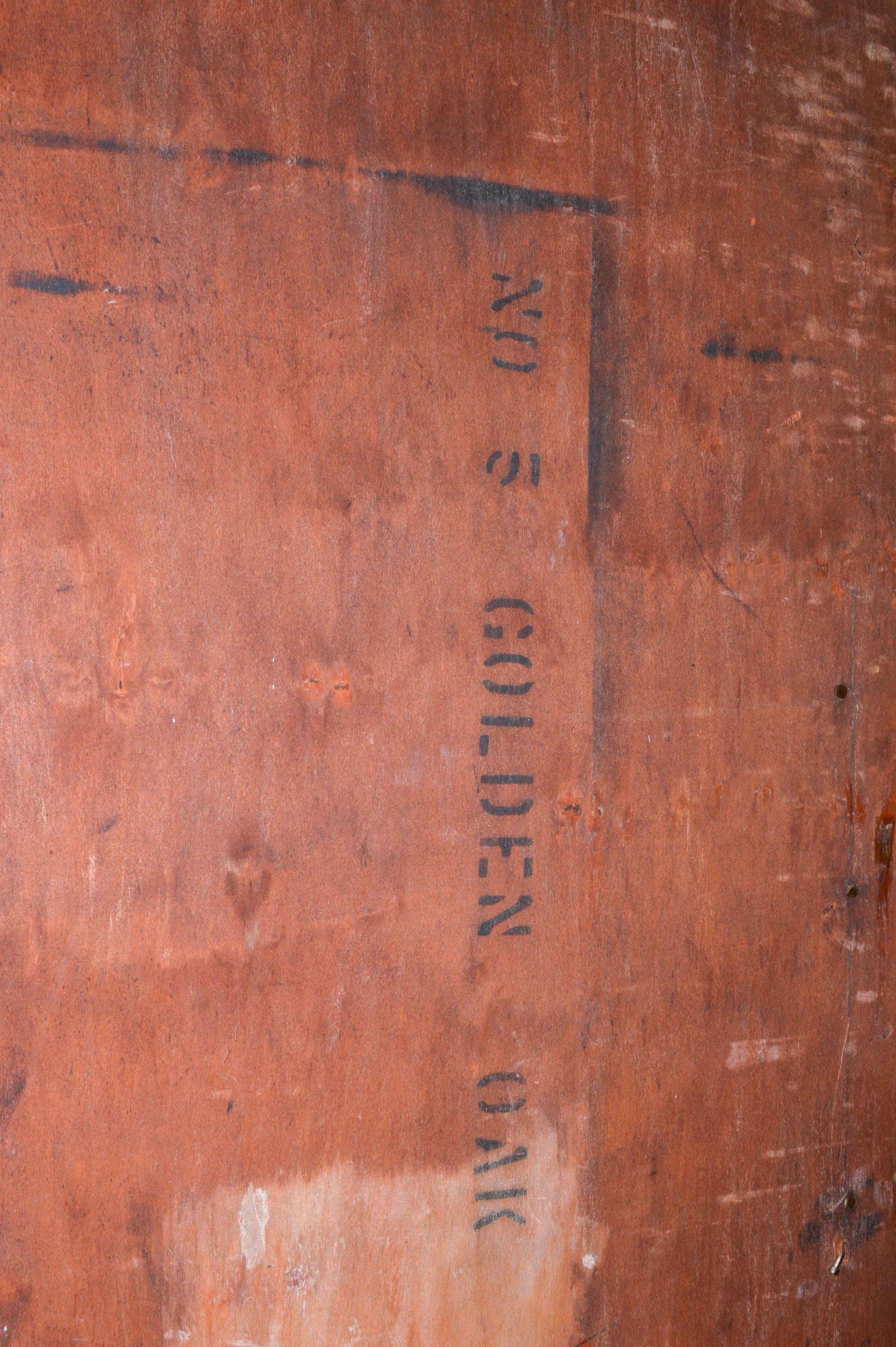 Mission Style Dark Stained Oak Cabinet