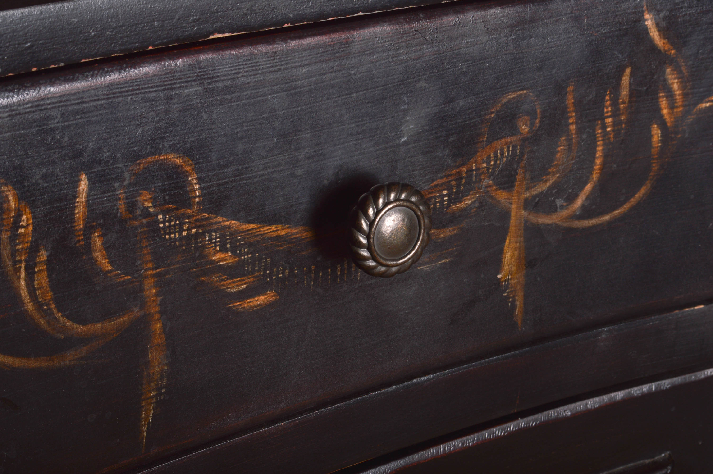 "Seven Seas" Kidney-Shaped Console Cabinet by Hooker Furniture